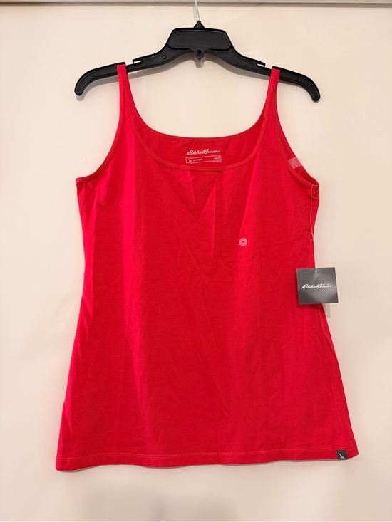 Eddie Bauer Tops - Eddie Bauer Bright Red Scoop Neck Tank Top